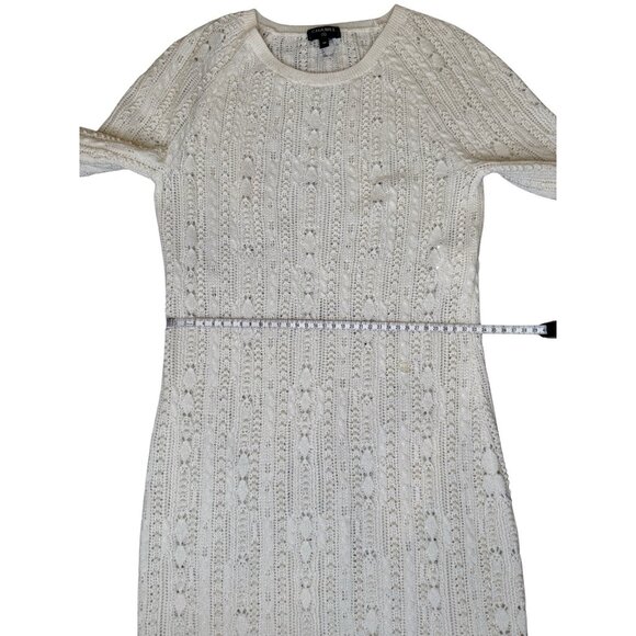 Chanel Dress Size 36 White Cashmere CC Knit Crochet Dress - Picture 10 of 16